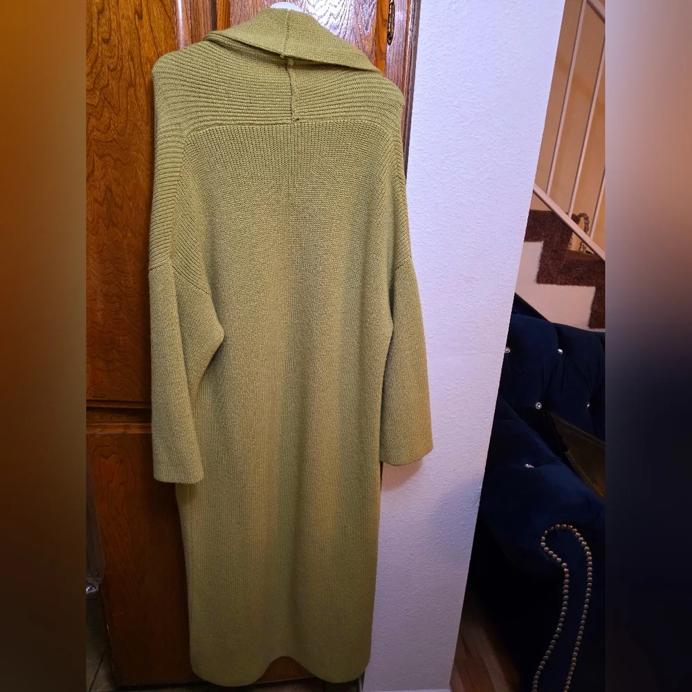 NOUR HAMMOUR Janis Cardigan in Pistachio Green France Size 36 - Picture 7 of 12